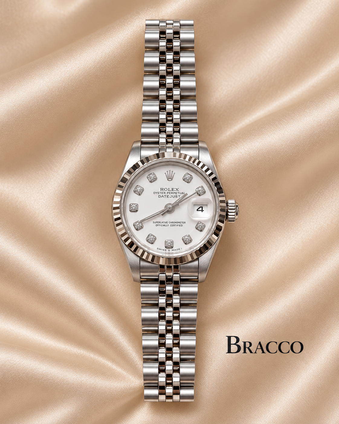Rolex Donna Bianco con Diamanti